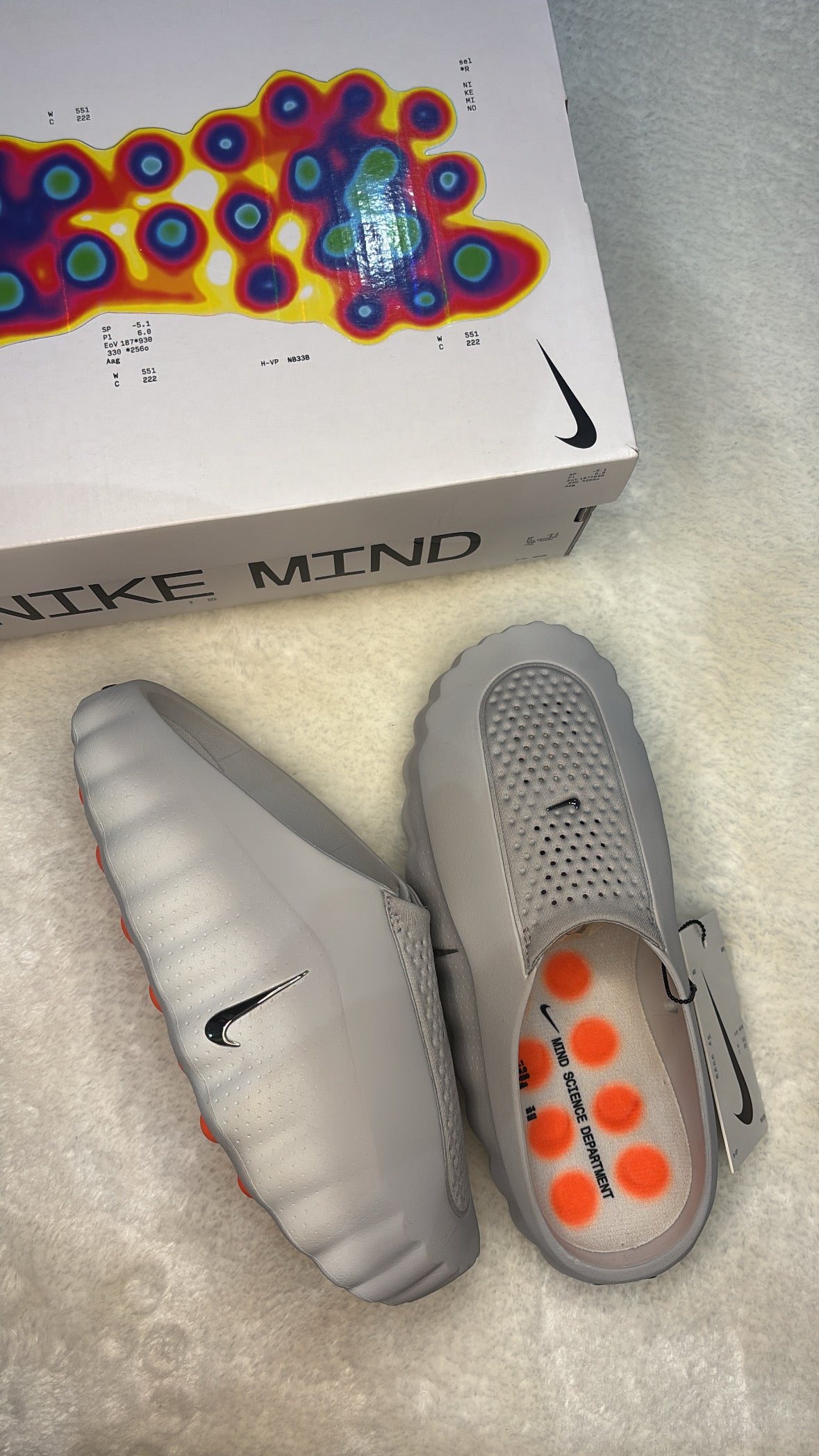 Nike Mind 001 Slide “Light Smoke Grey” – Photos réelles – En stock 🇫🇷