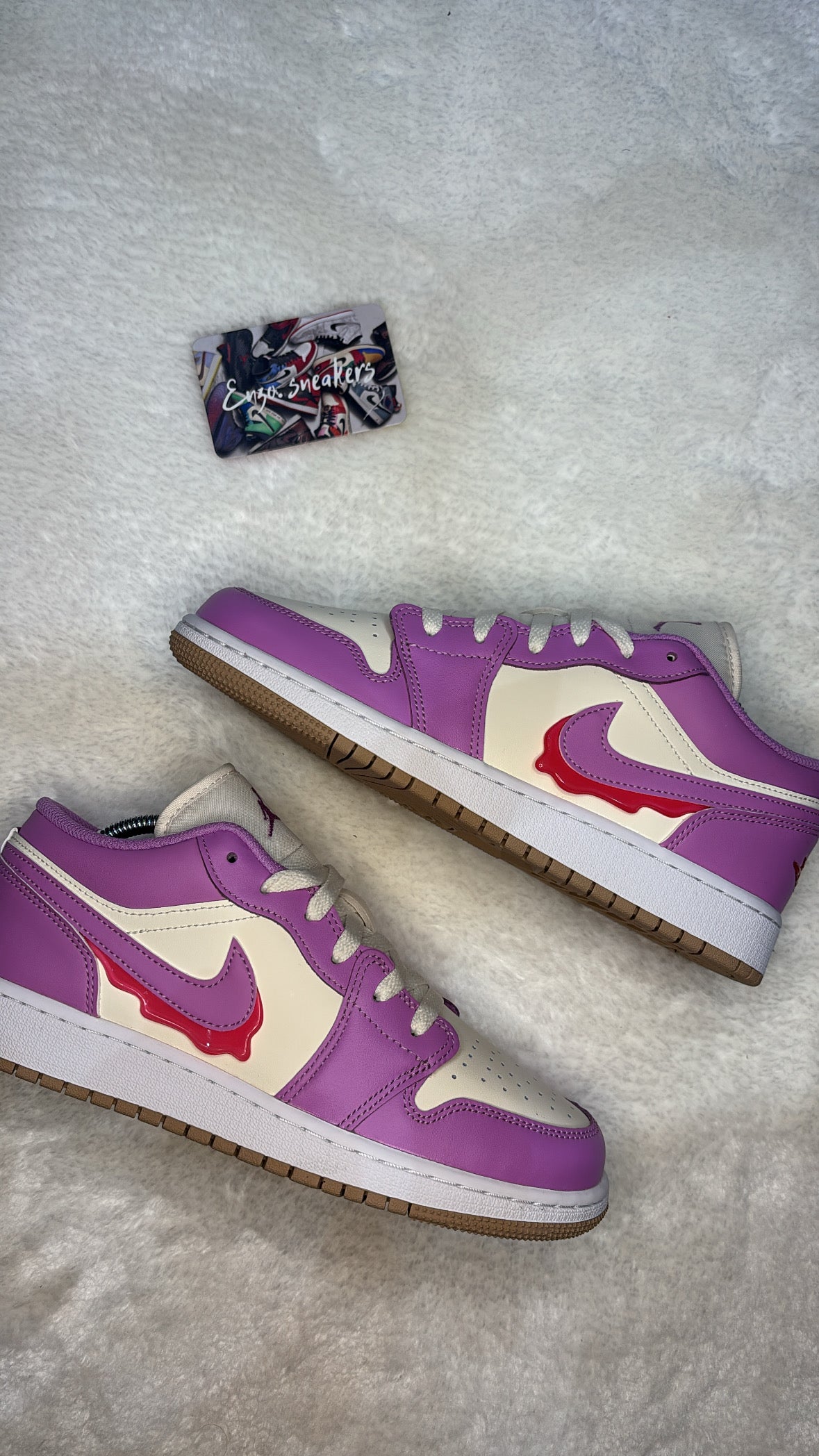 Air Jordan 1 Low SE “Peanut Butter & Jelly” (GS) – Photos réelles – En stock 🇫🇷