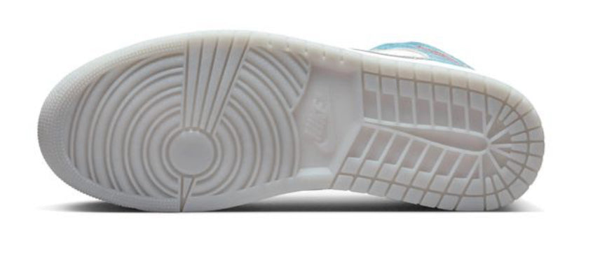 Air Jordan 1 Mid French Blue Fire Red