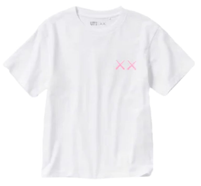 Uniqlo T-Shirt KAWS Pink Graphic