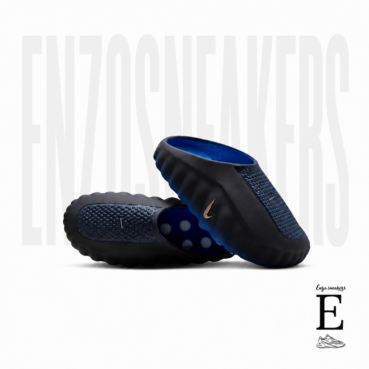 Nike Mind 001 Slide Blackened Blue Game Royal HQ4307-400 — Mule Futuriste Neuro-Design