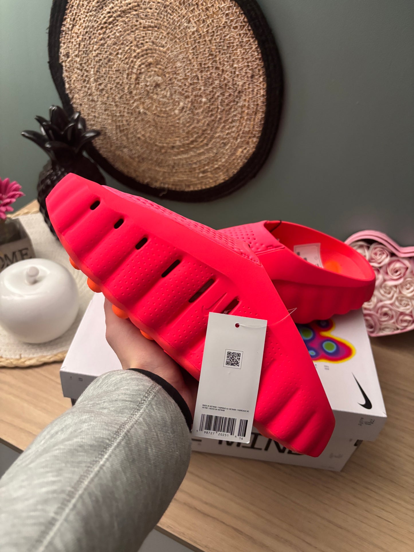 Nike Mind 001 Slide “Solar Red” – Photos réelles – En stock 🇫🇷
