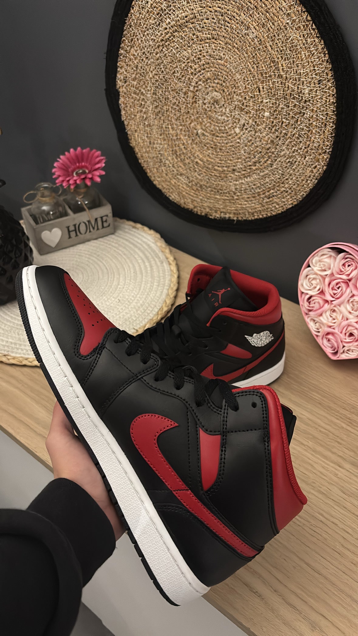 Air Jordan 1 Mid “Bred Twist” – Photos réelles – En stock 🇫🇷