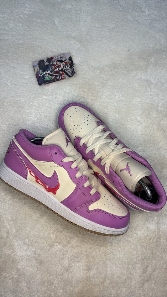 Air Jordan 1 Low SE “Peanut Butter & Jelly” (GS) – Photos réelles – En stock 🇫🇷