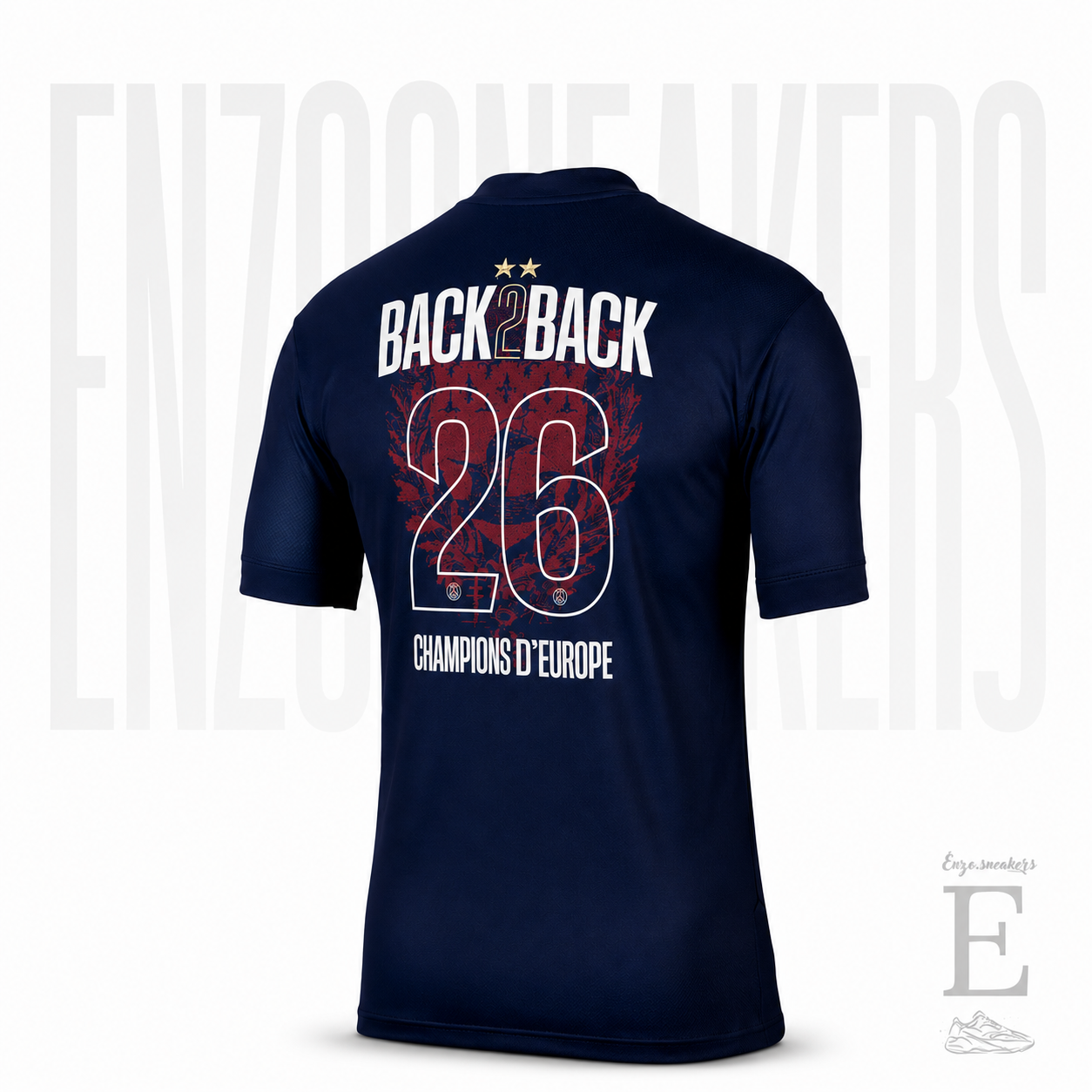 Maillot PSG Back to Back 2026 – Édition Champions d’Europe