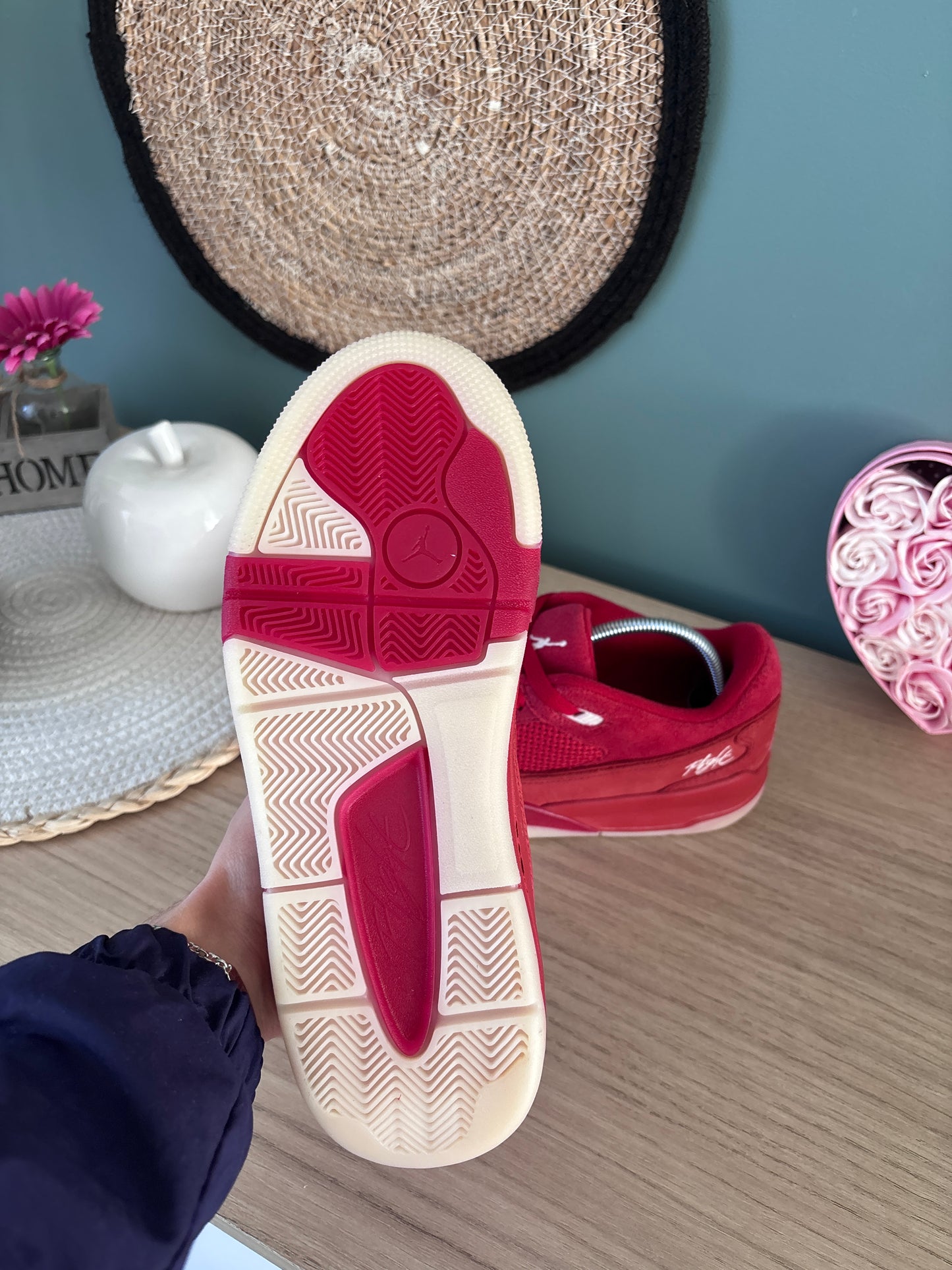 Jordan Flight Court Varsity Red Muslin Sail – Photos réelles – En stock 🇫🇷