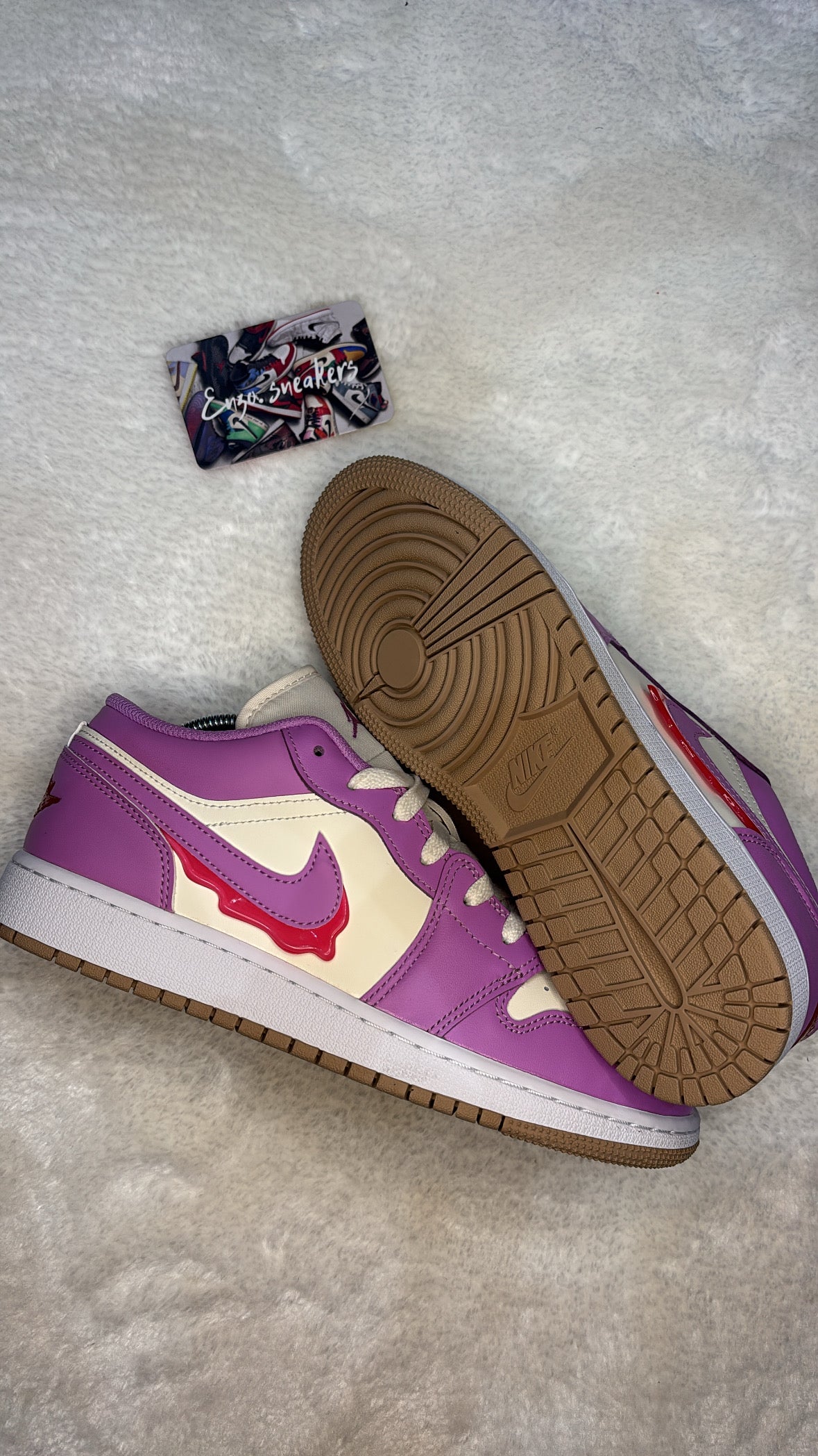 Air Jordan 1 Low SE “Peanut Butter & Jelly” (GS) – Photos réelles – En stock 🇫🇷