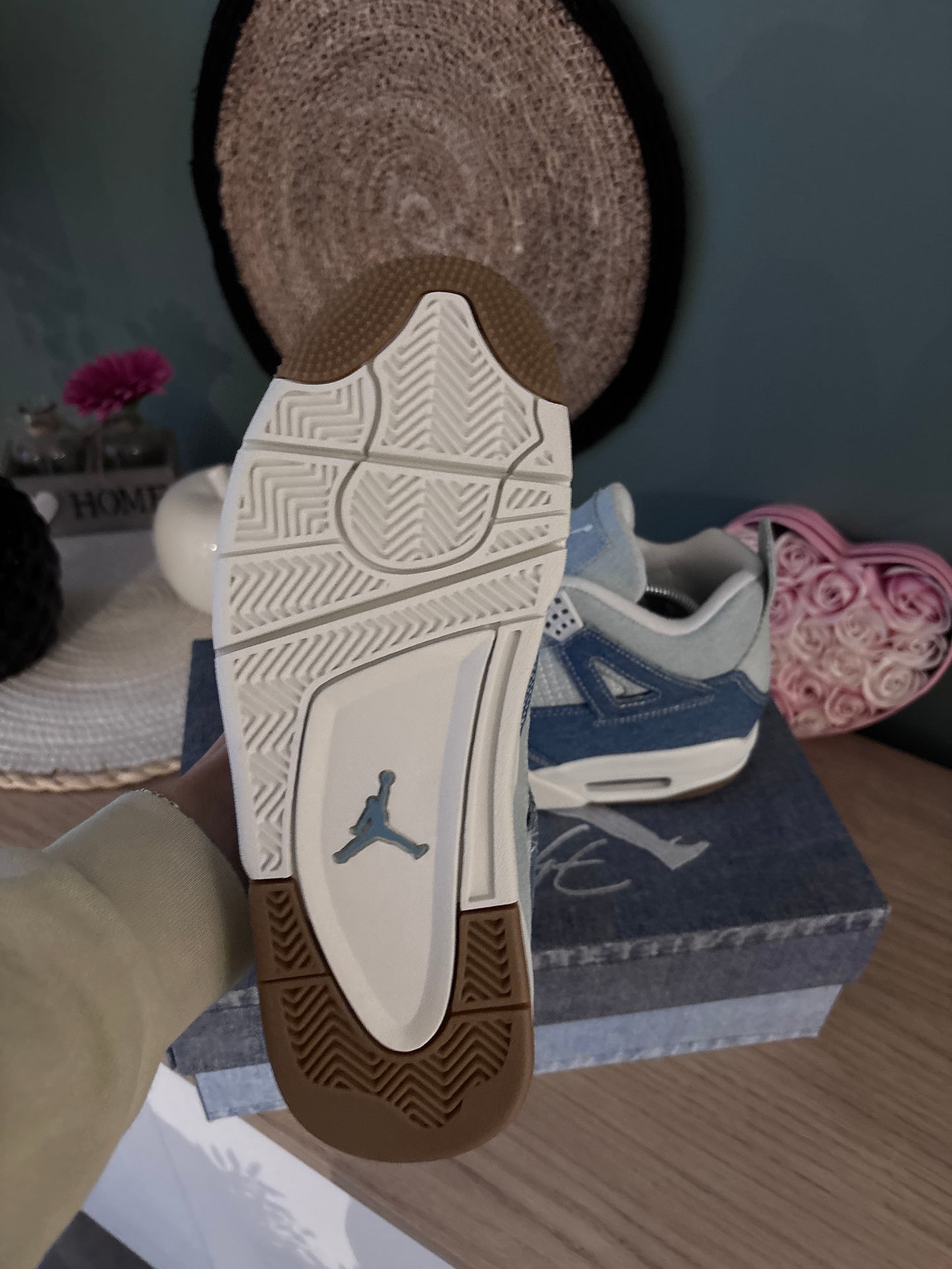 Jordan 4 Retro TEX Bleu Usé – Photos réelles – En stock 🇫🇷